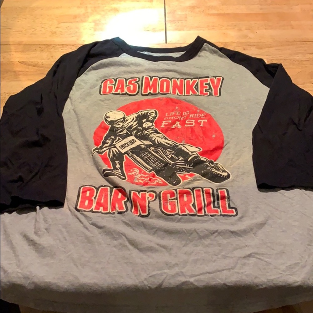 Gas Monkey Bar N Grill Raglan T-Shirt
